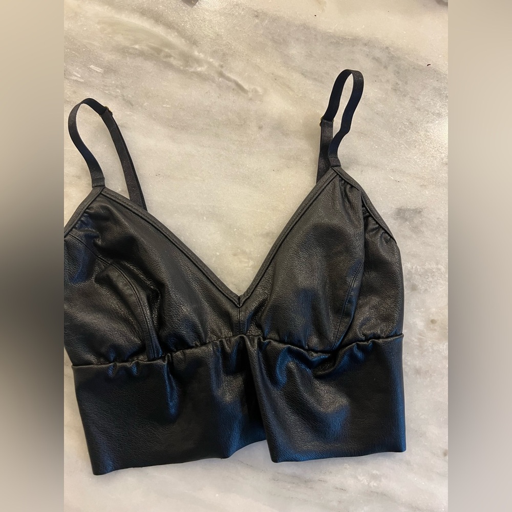 Commando excellent condition top faux leather size small